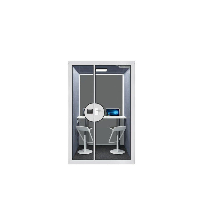 Cyspace 2 Person Office Sound Proof Booth with 1 table 2 chairs