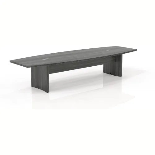Safco 12' Boat-Shaped Conference Table Gray Steel - Aberdeen Series