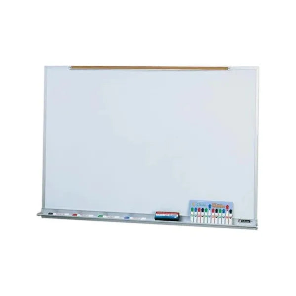 4 x 16 Porcelain Markerboard with Map Rail by Claridge
