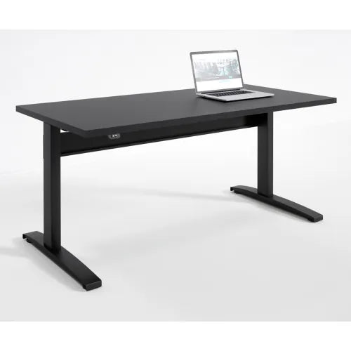 RightAngle Bonita Electric Height Adjustable Desk 30"x60", Black w/Black Base